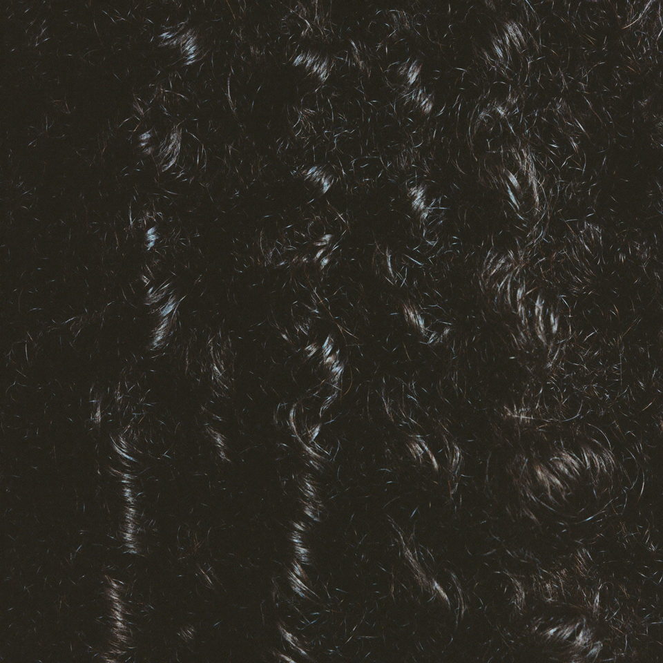 Close-up of kinky curly hair texture